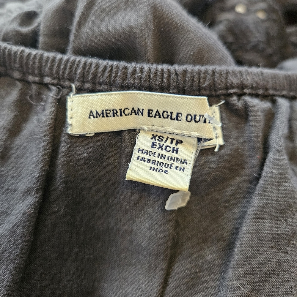 American Eagle Black Lace Romper XS W-2480 - Picture 7 of 7